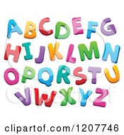 Poster, Art Print Of Colorful Alphabet Letters