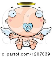 Baby Infant Angel With A Pacifier