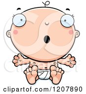 Poster, Art Print Of Surprised Baby Boy Infant