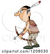 Poster, Art Print Of Native American Man Archer