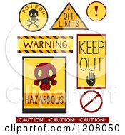 Poster, Art Print Of Caution And Warning Danger Designs