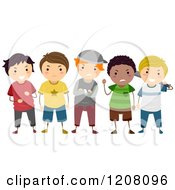 Poster, Art Print Of Group Of Diverse Bully Boys
