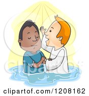 Poster, Art Print Of Man Getting Baptized