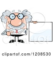 Poster, Art Print Of Science Professor Holding A Sign
