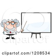 Poster, Art Print Of Science Professor Holding A Pointer Stick To A White Board