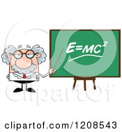 Poster, Art Print Of Science Professor Holding A Pointer Stick To A Physics Board