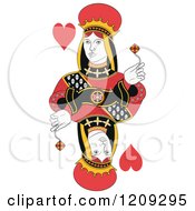 Isolated Queen Of Hearts