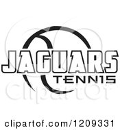 Poster, Art Print Of Black And White Ball And Jaguars Tennis Team Text