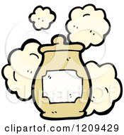 Cartoon Of A Ceramic Jar Royalty Free Vector Illustration