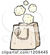 Cartoon Of A Shopping Bag Royalty Free Vector Illustration by lineartestpilot