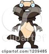 Cartoon Of A Surprised Wolverine Mascot Royalty Free Vector Clipart by Cory Thoman