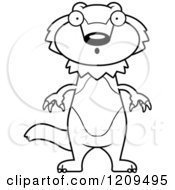 Cartoon Of A Black And White Surprised Wolverine Mascot Royalty Free Vector Clipart