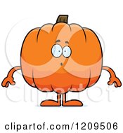 Surprised Pumpkin Mascot