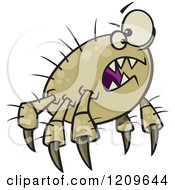 Cartoon Of A Mad Mite Royalty Free Vector Clipart