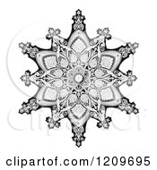 Black And White Ornate Arabic Middle Eastern Floral Motif