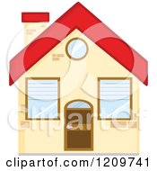 Poster, Art Print Of Small Home With A Red Roof
