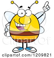 Poster, Art Print Of Happy Bee With An Idea