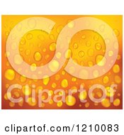 Clipart Of An Orange Water Drop Background 2 Royalty Free Vector Illustration by visekart