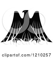 Poster, Art Print Of Black And White Heraldic Eagle 4