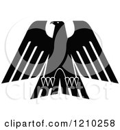 Poster, Art Print Of Black And White Heraldic Eagle 5