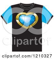 Poster, Art Print Of T Shirt With A Diamond Heart