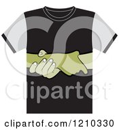 Poster, Art Print Of T Shirt With Helping Hands