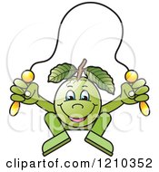 Poster, Art Print Of Guava Mascot Skipping Rope