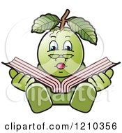 Poster, Art Print Of Guava Mascot Reading