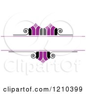 Clipart Of A Gold And Black Wedding Design Element Royalty Free Vector Illustration