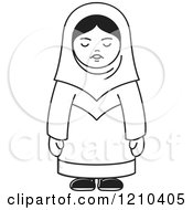 Poster, Art Print Of Black And White Happy Arabic Woman