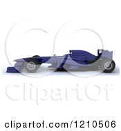 Poster, Art Print Of 3d Blue Forumula One Race Car