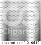 Poster, Art Print Of 3d Silver Perforated Metal Background