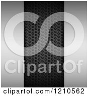 Clipart Of A Brushed And Perforated Metal Background Royalty Free Vector Illustration by elaineitalia