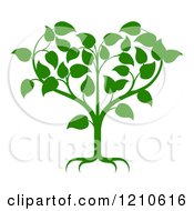 Poster, Art Print Of Green Tree Forming A Heart