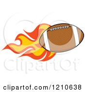 Poster, Art Print Of Flaming American Football