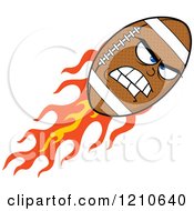 Poster, Art Print Of Tough Flaming American Football Mascot