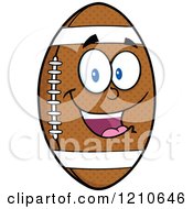 Poster, Art Print Of Happy American Football Mascot