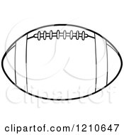 Poster, Art Print Of Black And White American Football