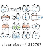 Cartoon Of Expressional Eyes Royalty Free Vector Clipart by Hit Toon #COLLC1210707-0037