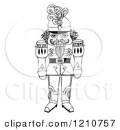 Sketched Black And White Christmas Nutcracker General