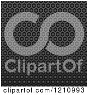 Clipart Of A Seamless Black Texture Fiber Background Royalty Free Vector Illustration