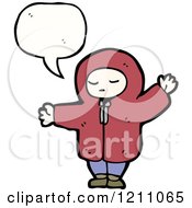 Poster, Art Print Of Child In A Hoodie Speaking