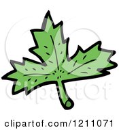 Cartoon Of A Maple Leaf Royalty Free Vector Illustration by lineartestpilot