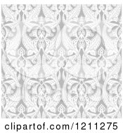 Seamless Grayscale Art Nouveau Pattern