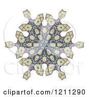 Poster, Art Print Of Kaleidoscope Arabic Floral Pattern