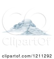 Clipart Of Puffy Clouds Royalty Free Vector Illustration by AtStockIllustration
