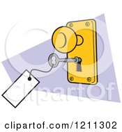 Lock And Key With A Tag
