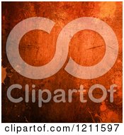 Clipart Of A 3d Orange Grungy Texture Background Royalty Free CGI Illustration