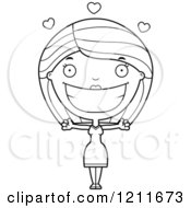 Cartoon Of A Black And White Loving Woman Wanting A Hug Royalty Free Vector Clipart