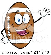 Poster, Art Print Of American Football Mascot Waving